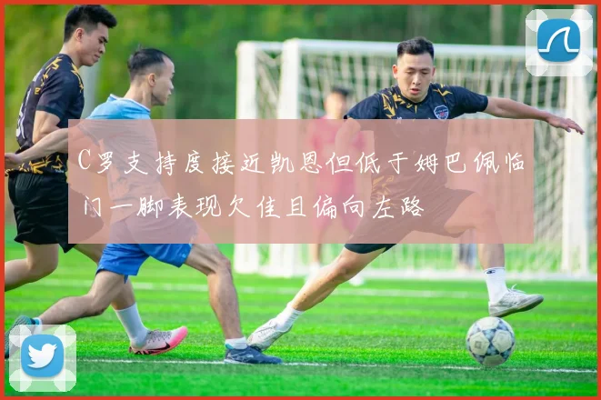C罗支持度接近凯恩但低于姆巴佩临门一脚表现欠佳且偏向左路